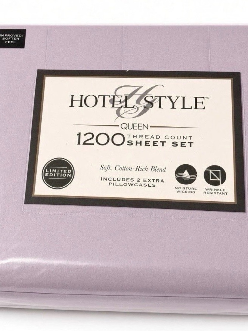 Queen 1200 Thread Count Sheet Set - Lilac